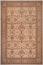 handmade Traditional Kafkaz Ivory Tan Hand Knotted RECTANGLE 100% WOOL area rug 10 x 14